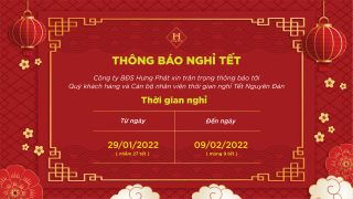 THÔNG BÁO NGHỈ TẾT NGUYÊN ĐÁN 2022