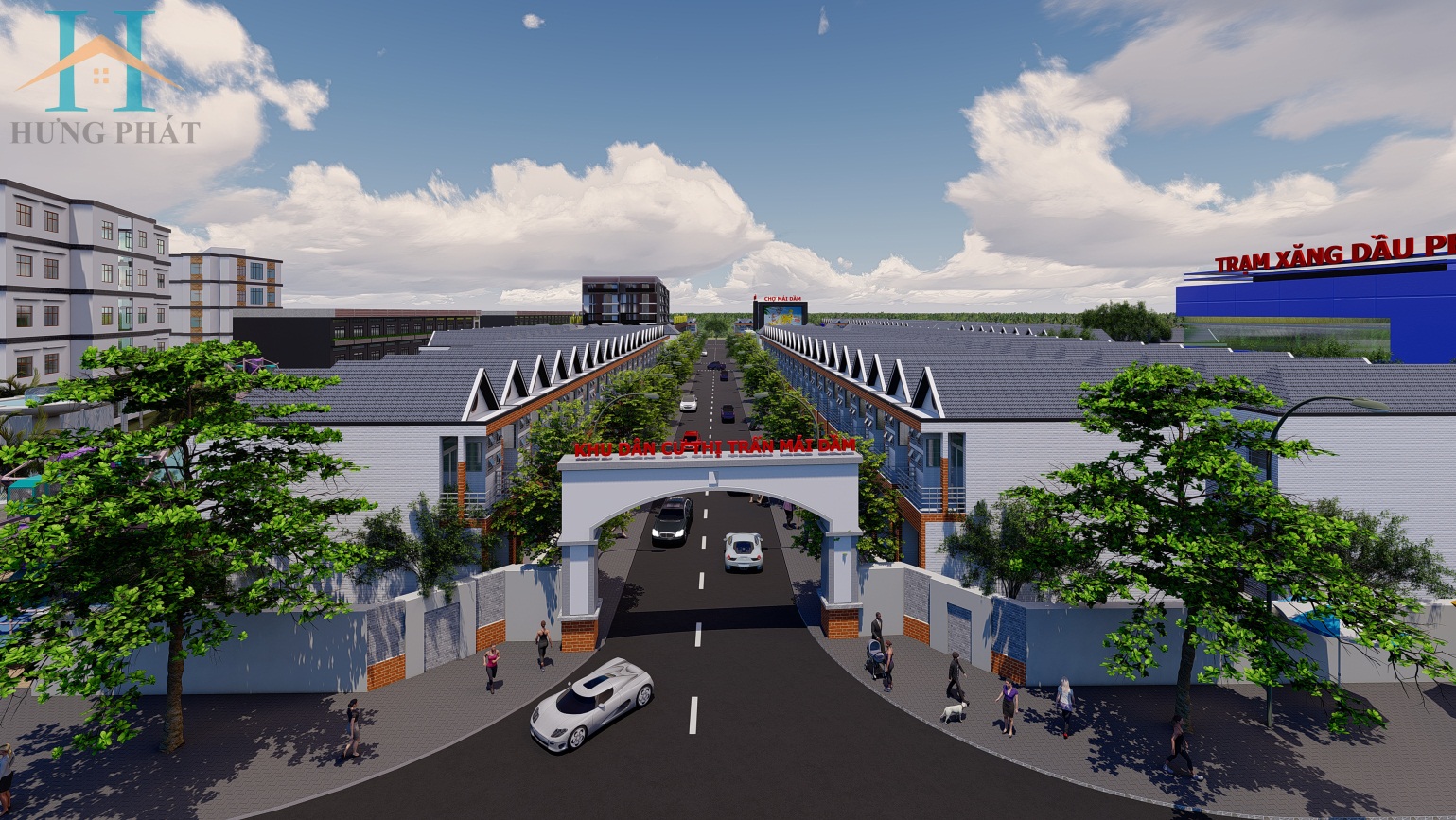 DỰ ÁN TRUNG TÂM THƯƠNG MẠI  VÀ KHU DÂN CƯ THƯƠNG MẠI THỊ TRẤN MÁI DẦM